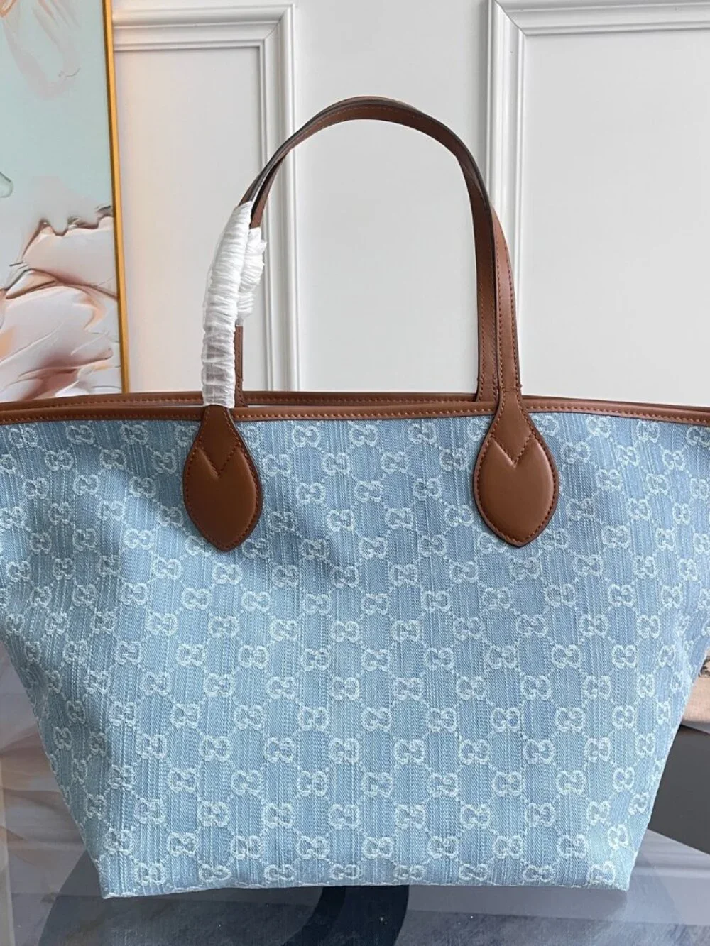 Gucci Denim Tote Bag